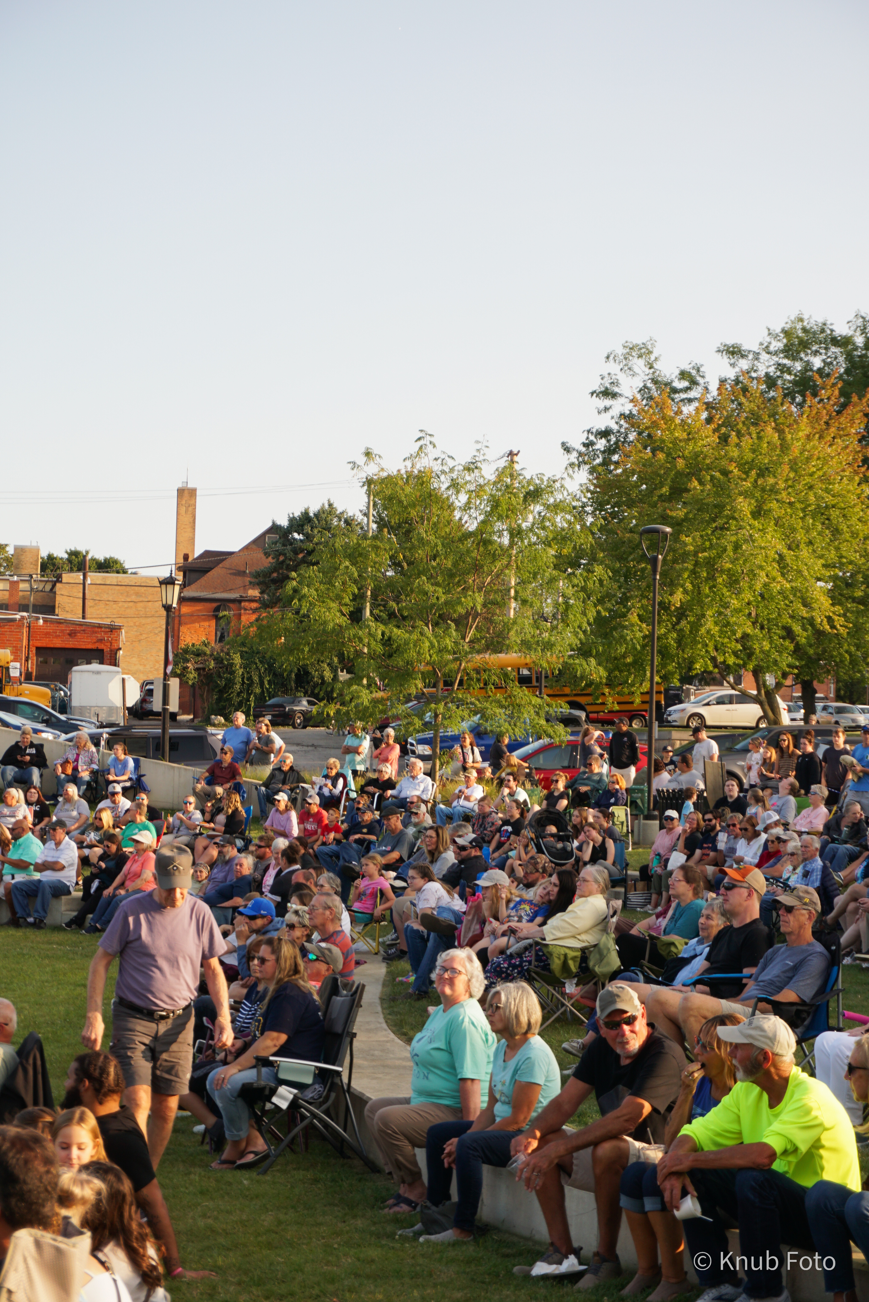 The crowd on the East Green Lawn in Tiffin, OH for the 2024 Tiffin Band Bash